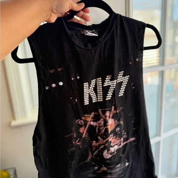 2017 Kiss Shirt Alive! Glam Metal Band Women's Tank Top Tee Medium - Picture 7 of 10